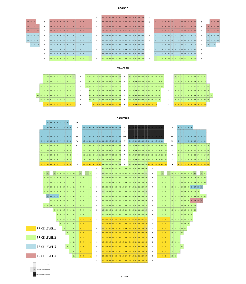 Scranton Cultural Center at the Masonic Temple Seating Chart