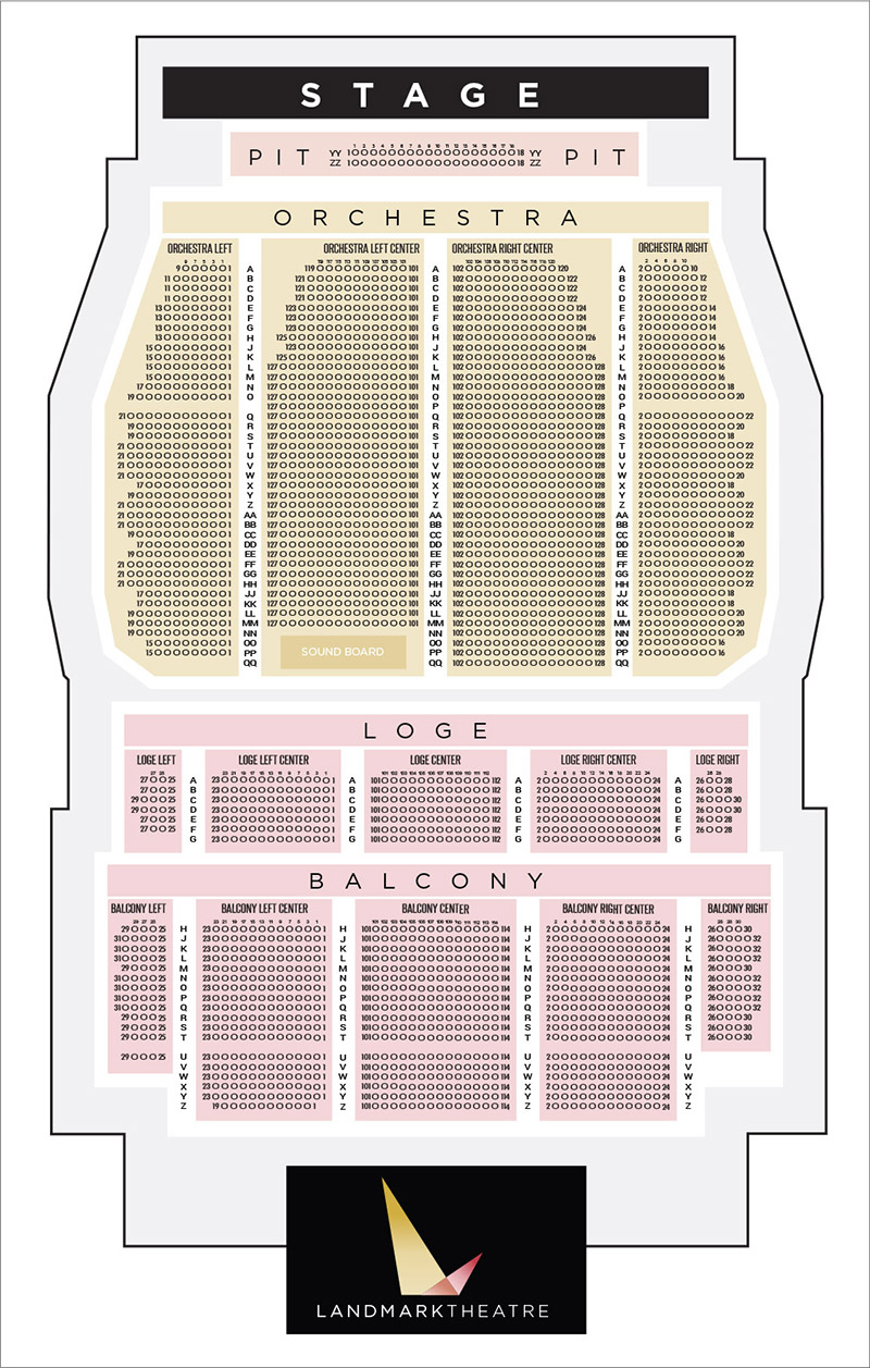 Landmark Theater Seating Chart With Seat Numbers Two Birds Home