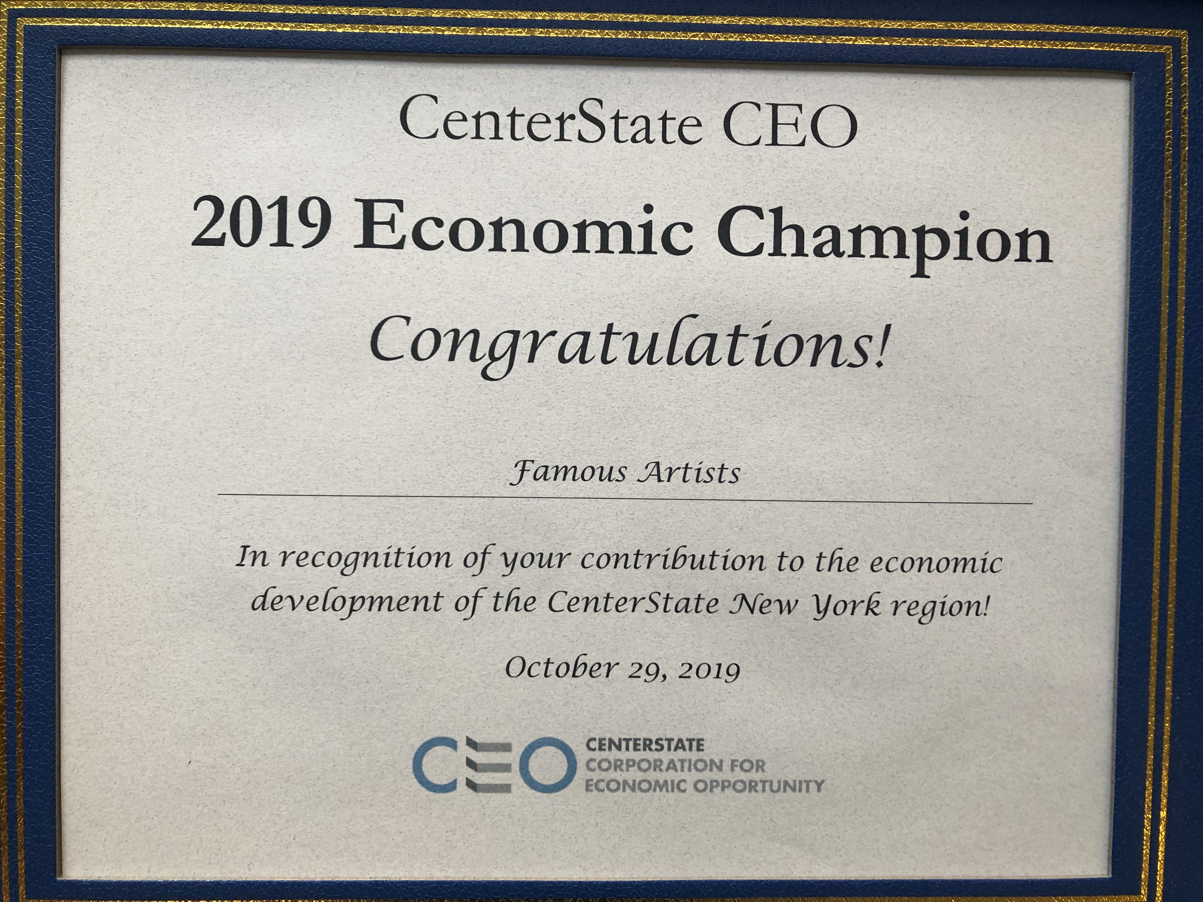 2019 Economic Champion