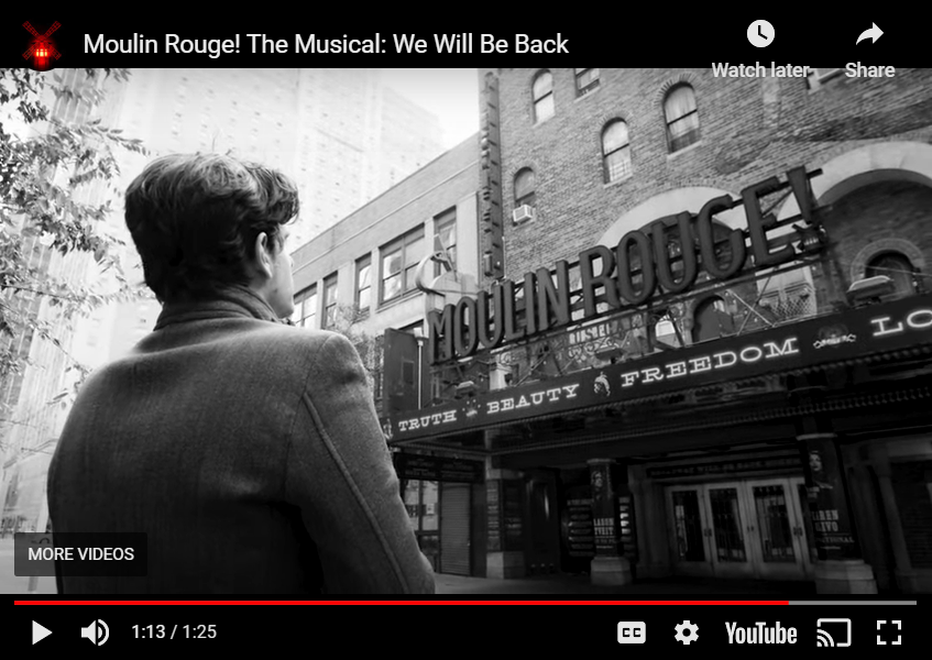 Moulin Rouge "we'll be back" video