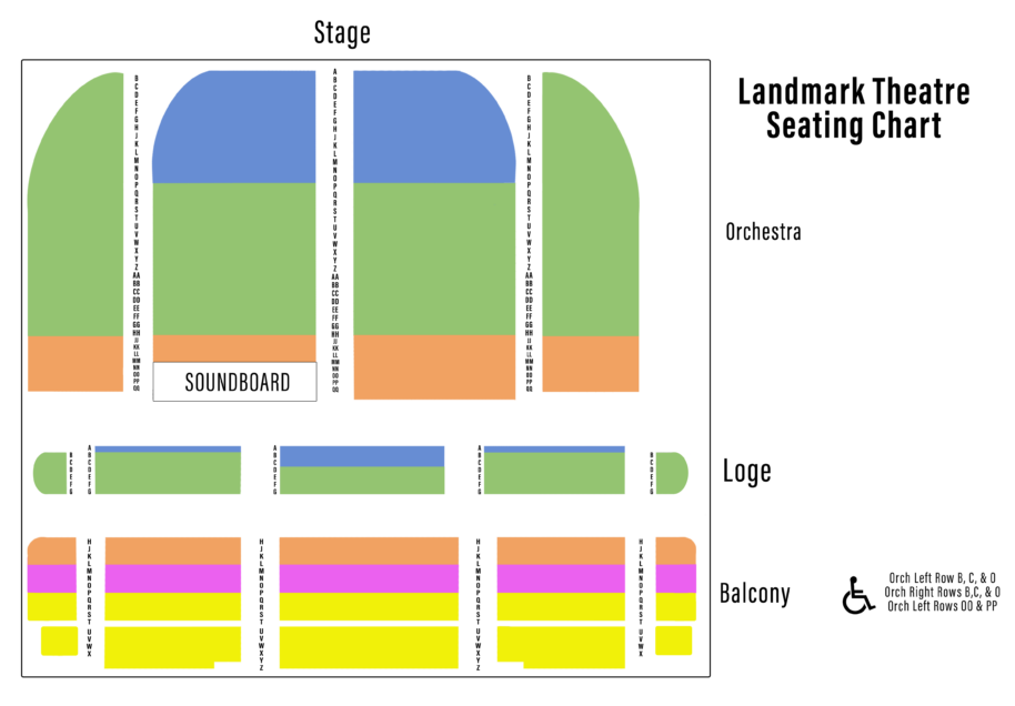 Landmark Theater Seating Chart With Seat Numbers Two Birds Home